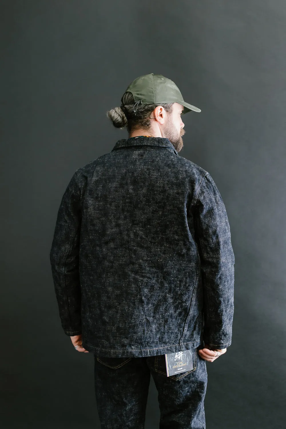 03502-KA - 17oz "Kasuri" Slub Selvedge - Coverall Jacket