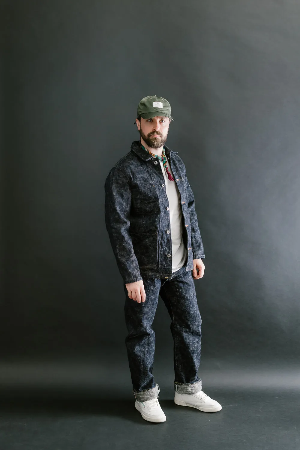 03502-KA - 17oz "Kasuri" Slub Selvedge - Coverall Jacket