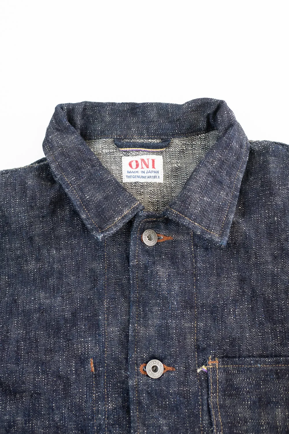 03502-KA - 17oz "Kasuri" Slub Selvedge - Coverall Jacket