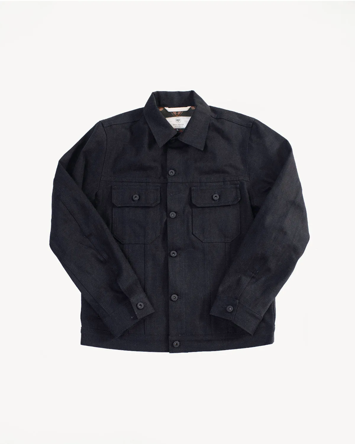 15oz Proprietary Selvedge Lined Cruiser Jacket - Stealth