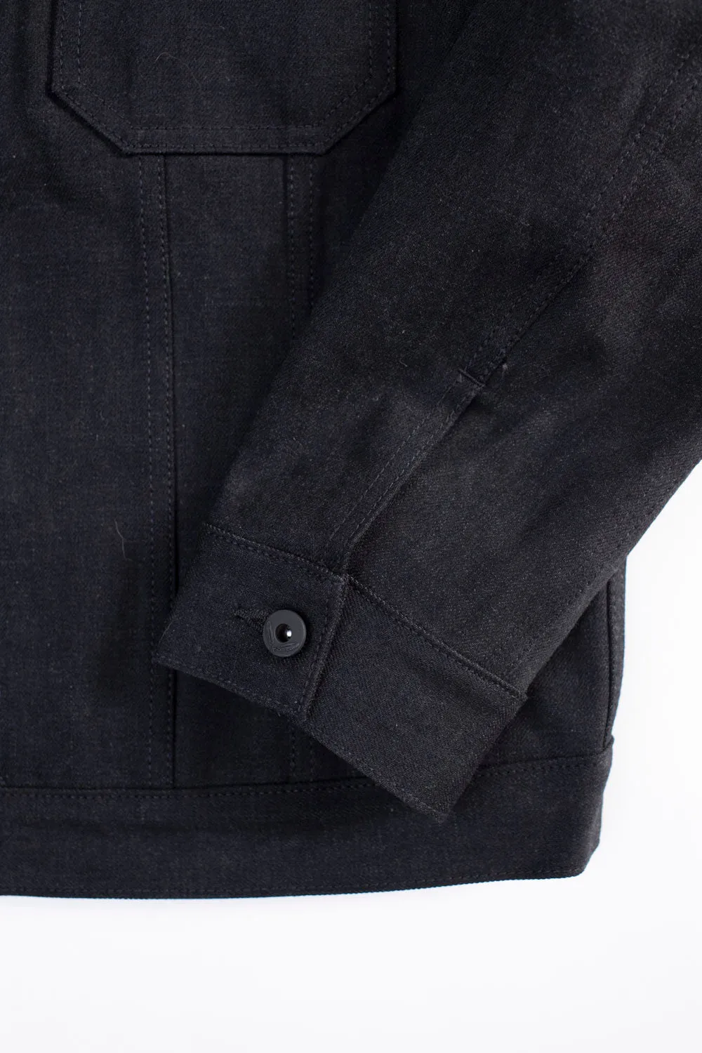 15oz Proprietary Selvedge Lined Cruiser Jacket - Stealth