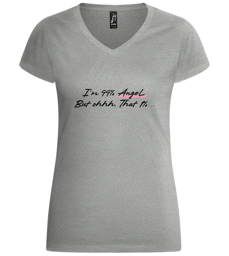 99% Angel Design - Basic women's v-neck t-shirt