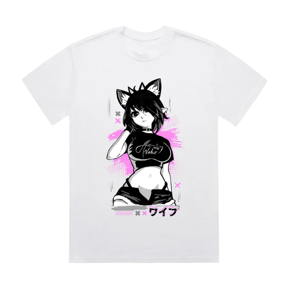 AeriytheNeko Graffiti T-Shirt(White)