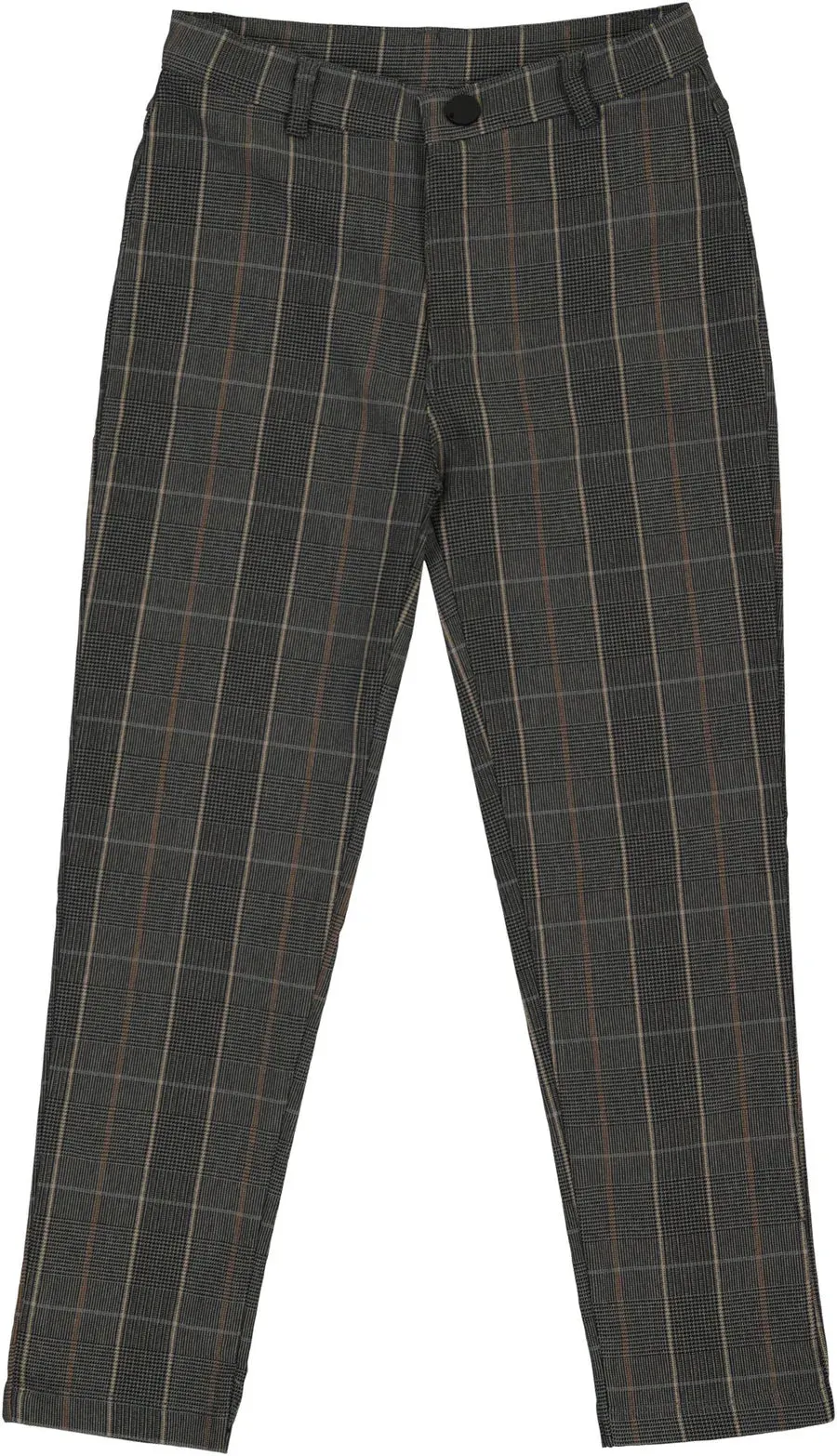 Analogie Printed Pants Grey Plaid