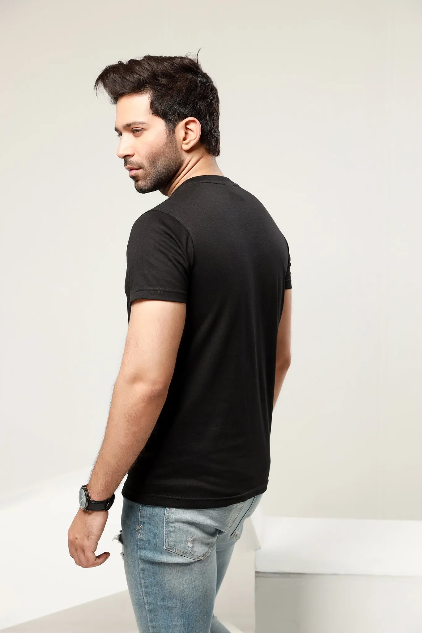 Basic Black T-Shirt - P21 - MT0066R