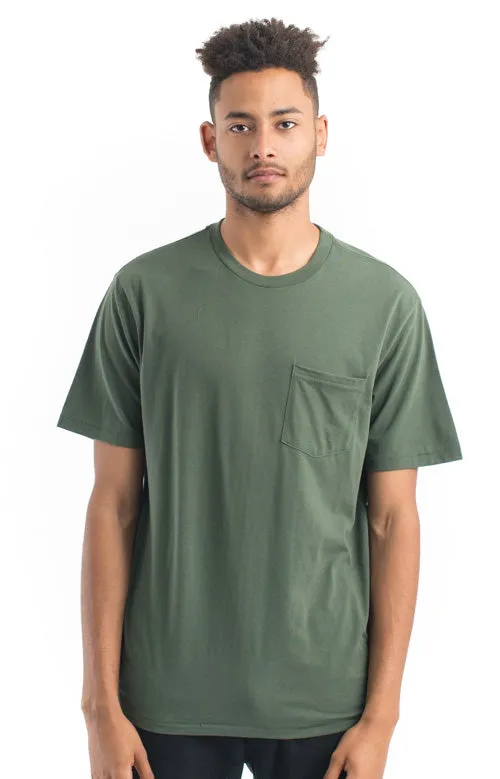 Basic Pocket T-Shirt - Chive