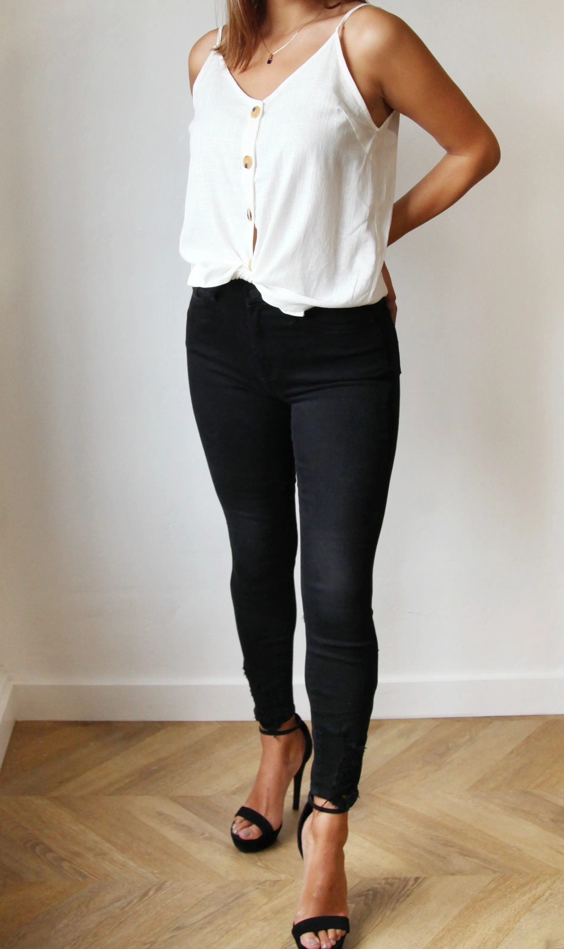 Black High Waist Skinny