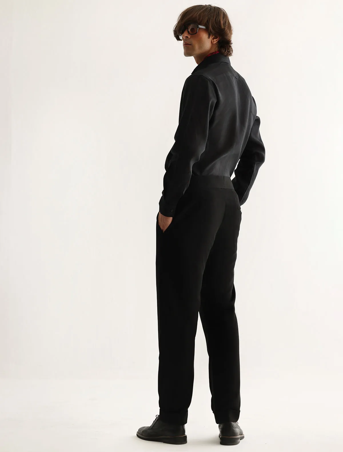 BLACK HIGH WAISTED PANTS