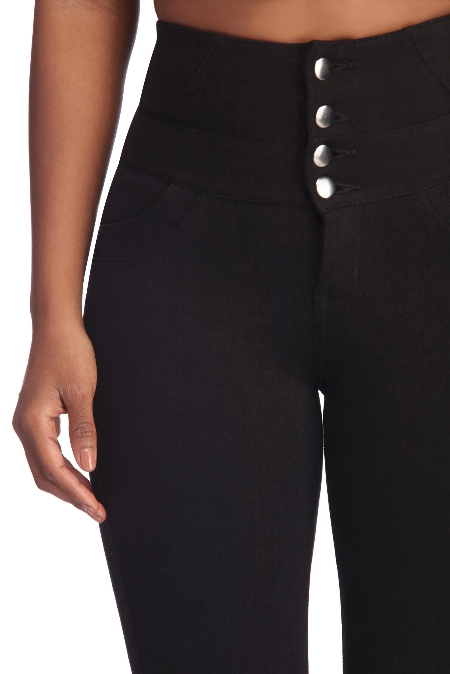 Button Up High Waist Pants