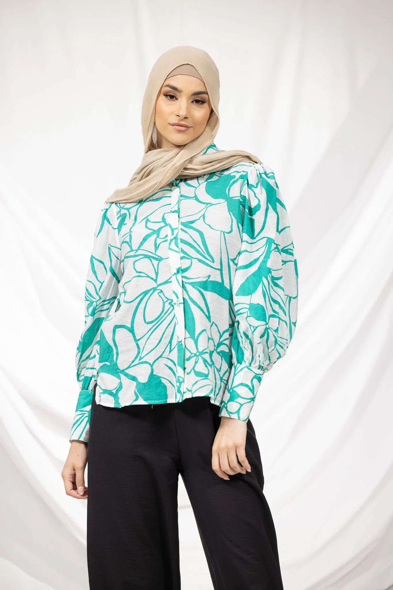 Cassia Floral Puff Sleeve Blouse