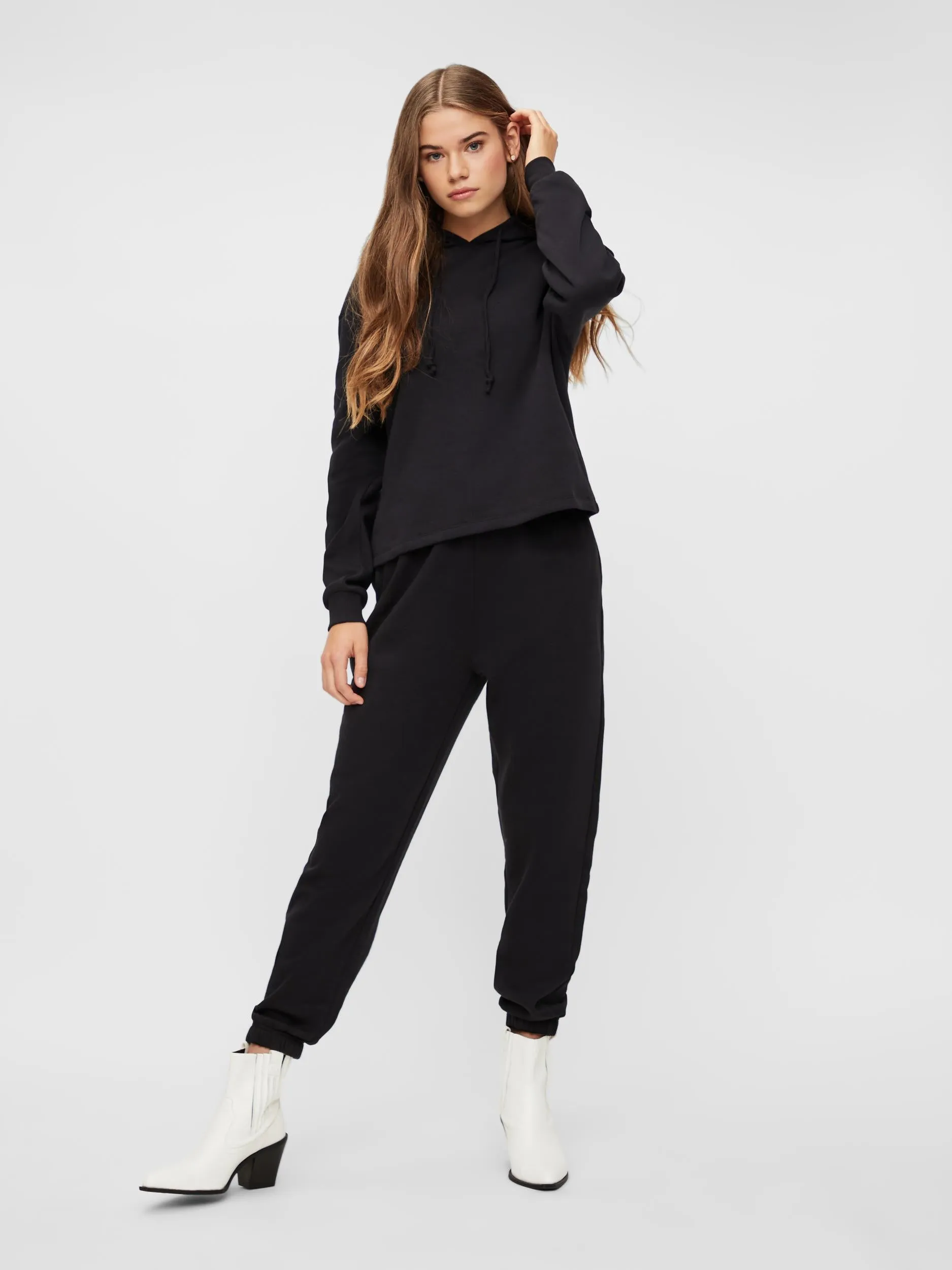 Chilli High Waisted Sweat Pants - Black