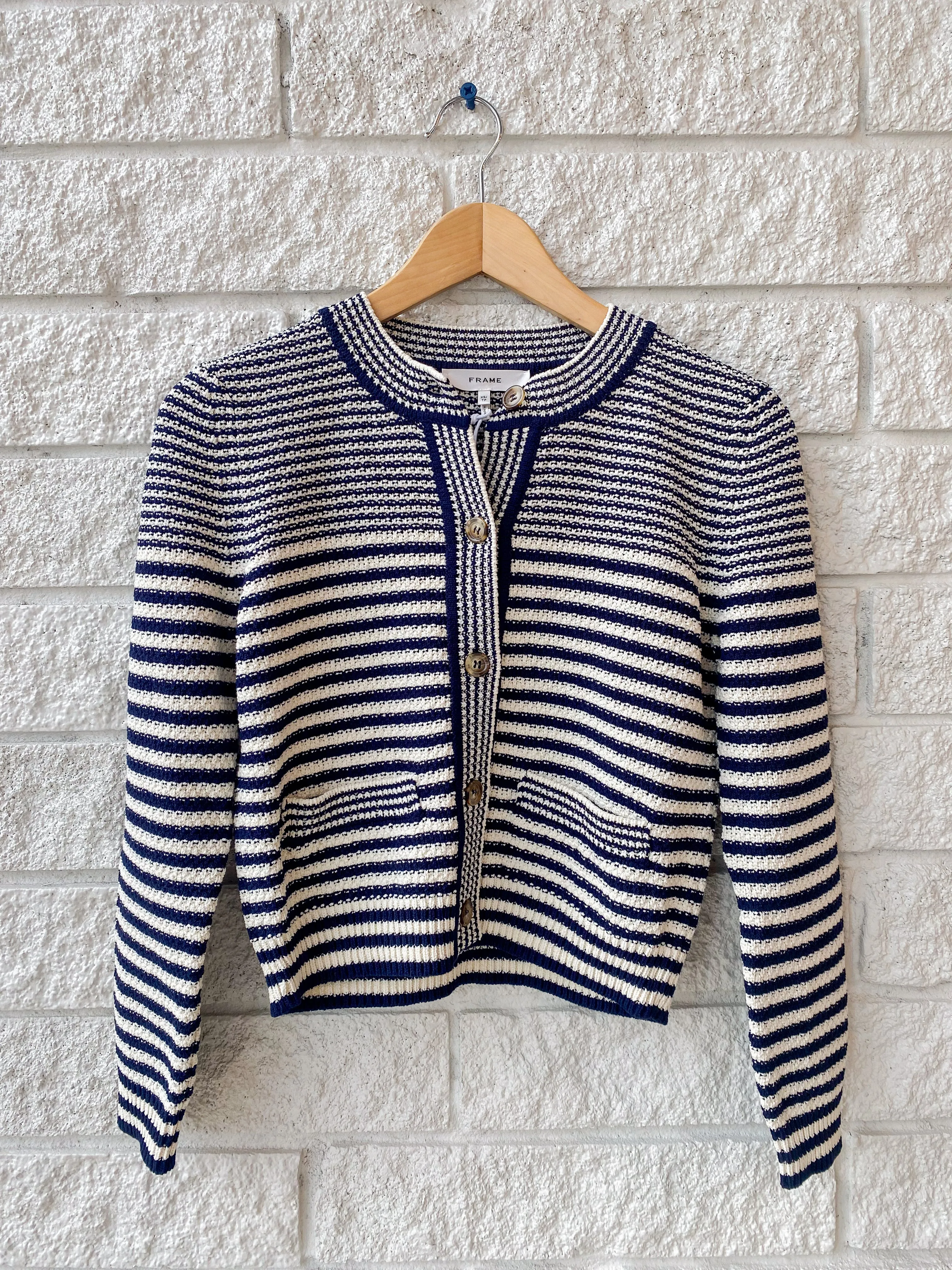 Compact Stripe Cardigan