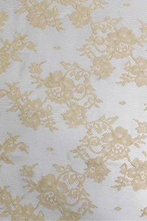 Cornhusk French Plain Lace FLP-005/8 Fabric