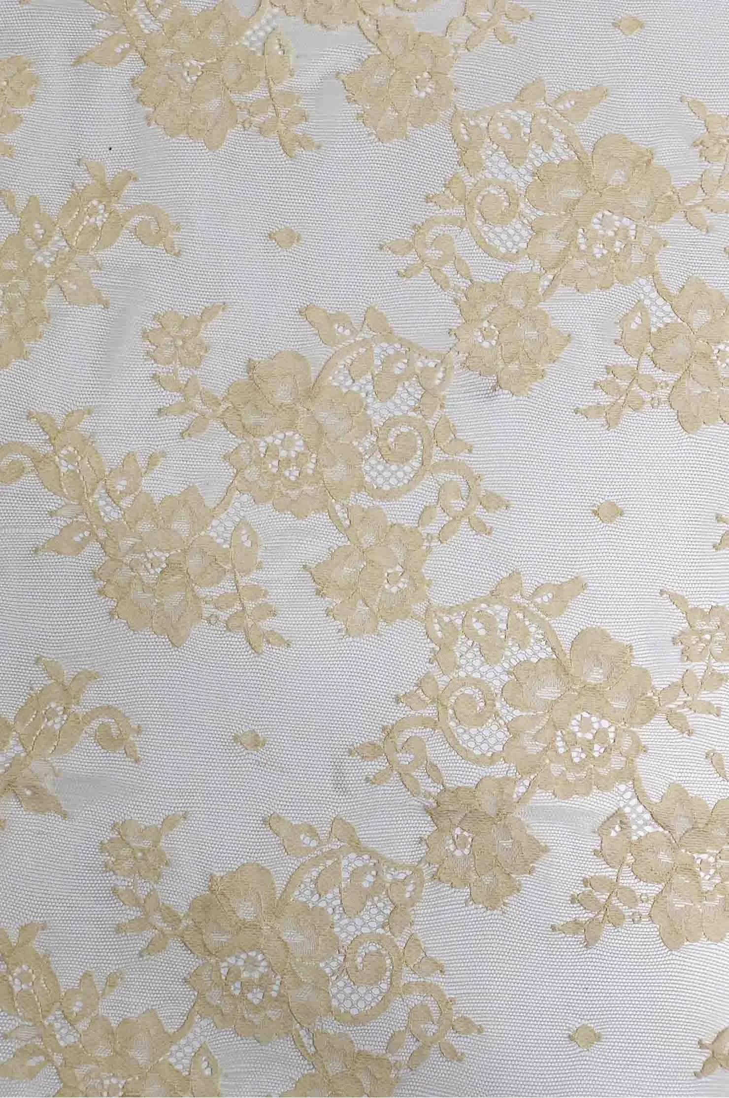 Cornhusk French Plain Lace FLP-005/8 Fabric