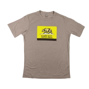 Ernie Ball Ca Bear Green Flag T-Shirt Lg