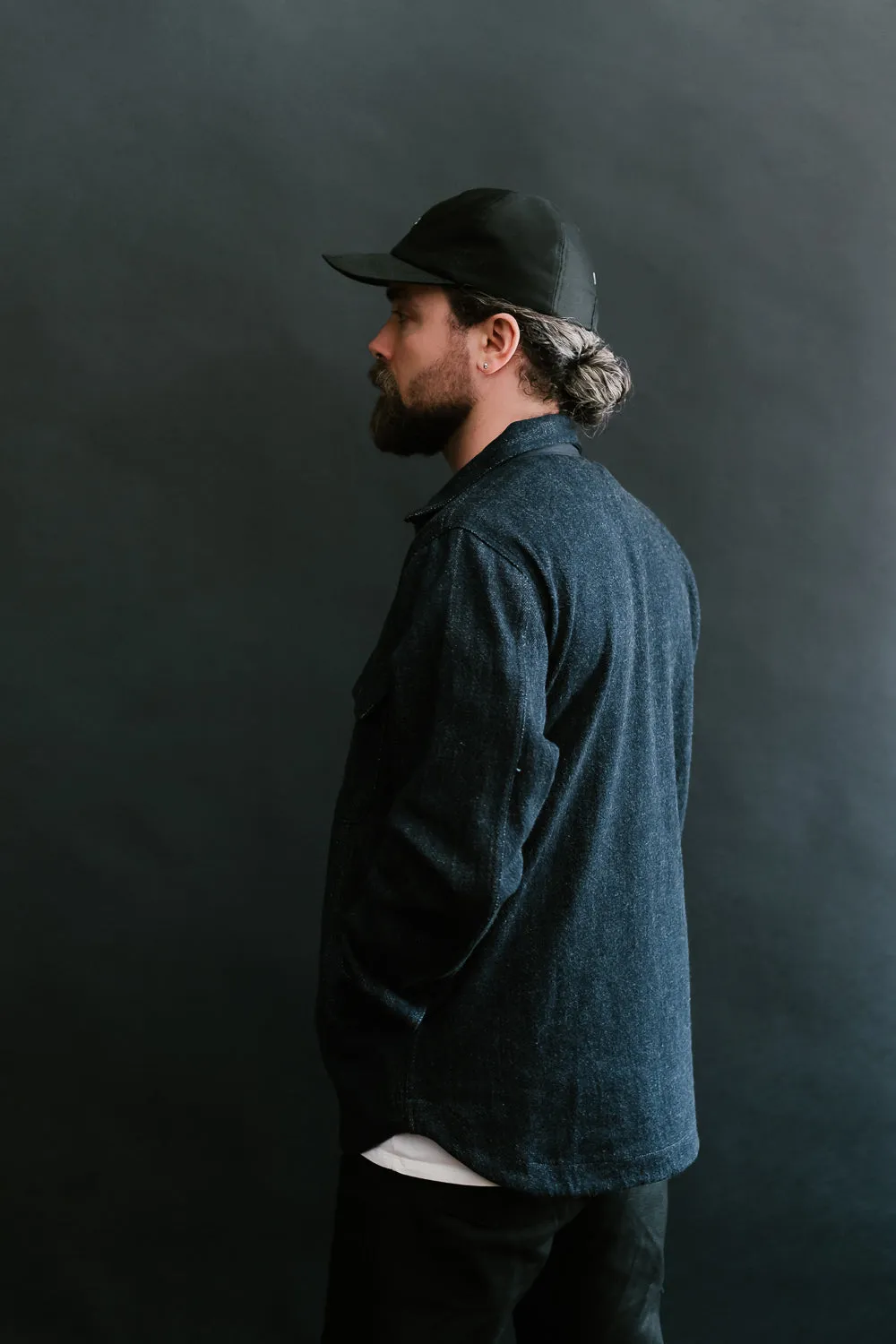 Field Jacket Knit Denim - Indigo