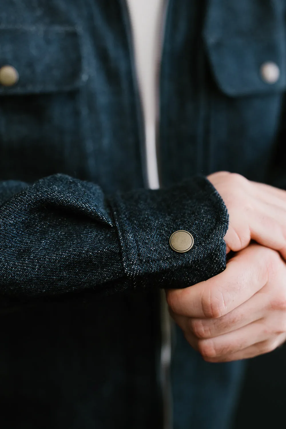 Field Jacket Knit Denim - Indigo