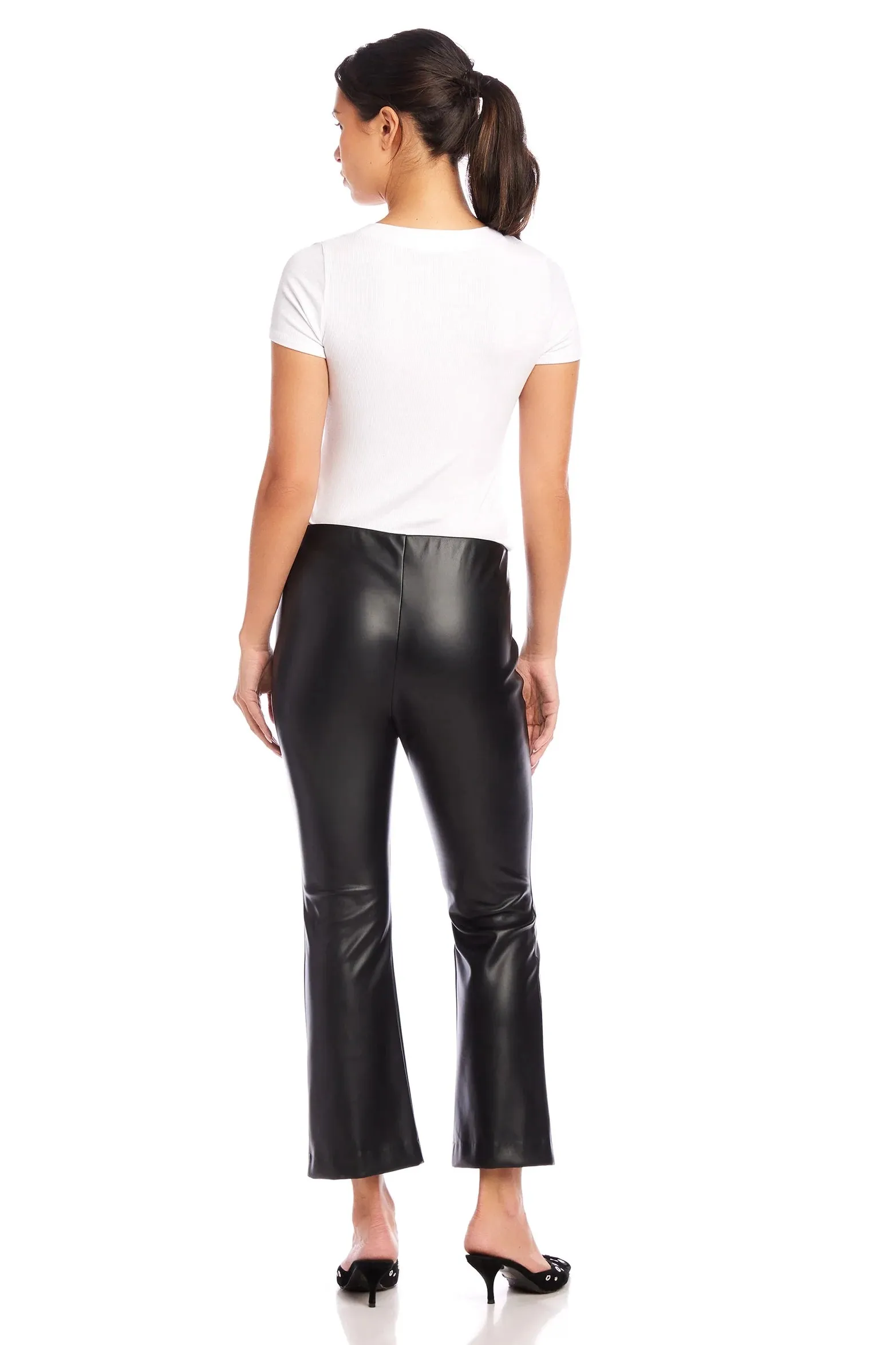 Fifteen Twenty Sigourney Pintuck Faux Leather Pants