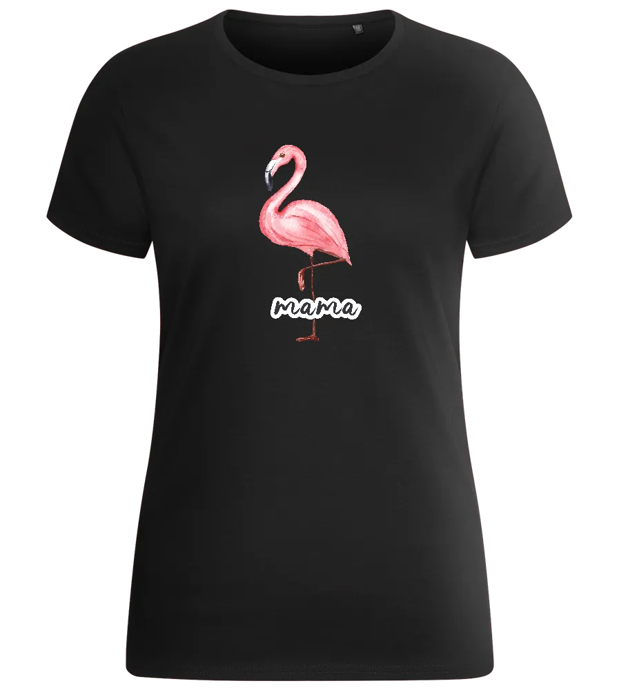 Flamingo Mama Design - Basic women's fitted t-shirt