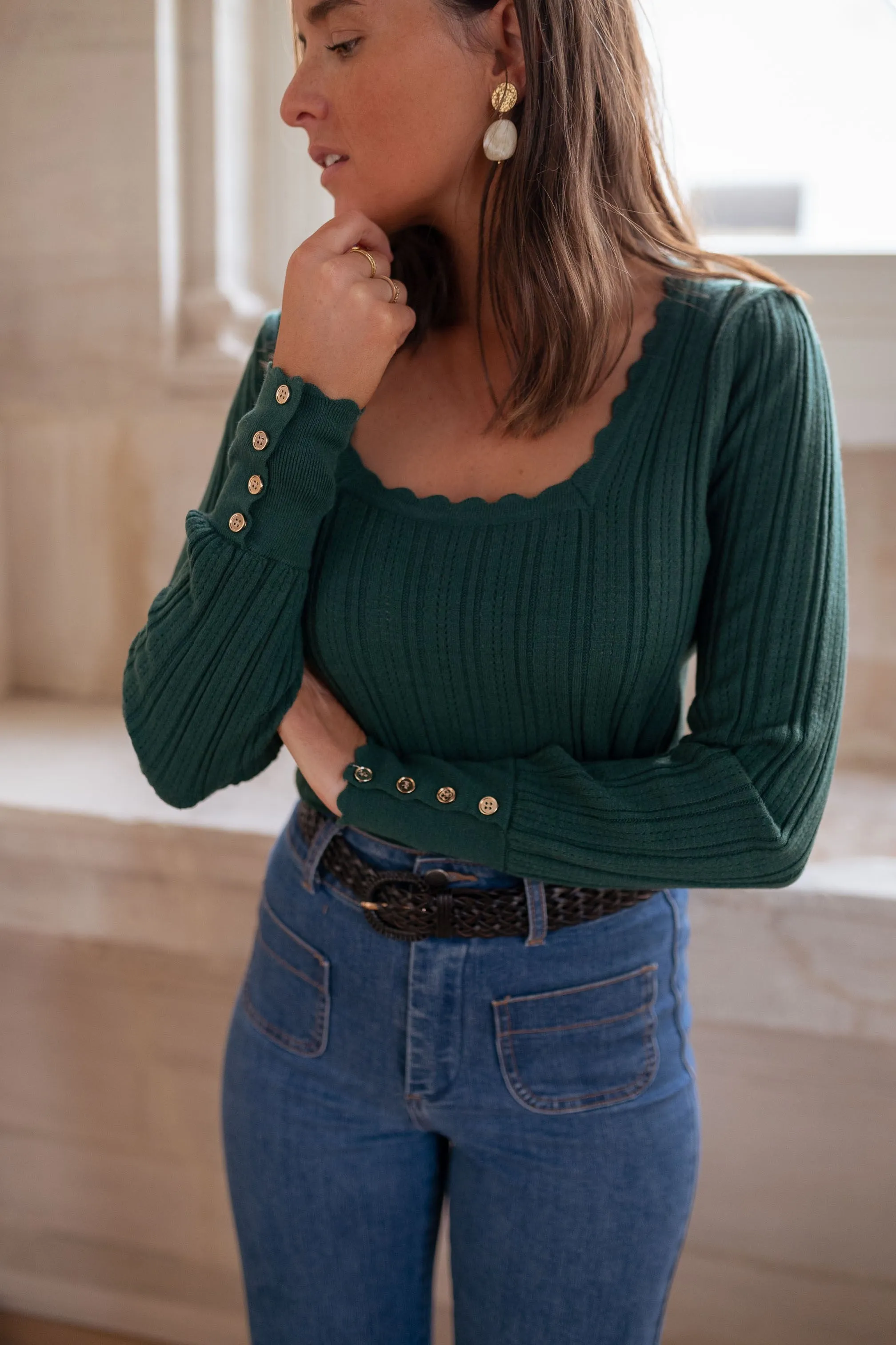 Green Sema Sweater