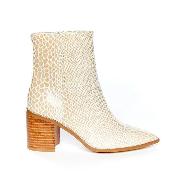 Hael and Jax Pinnacle Boot in White Snake