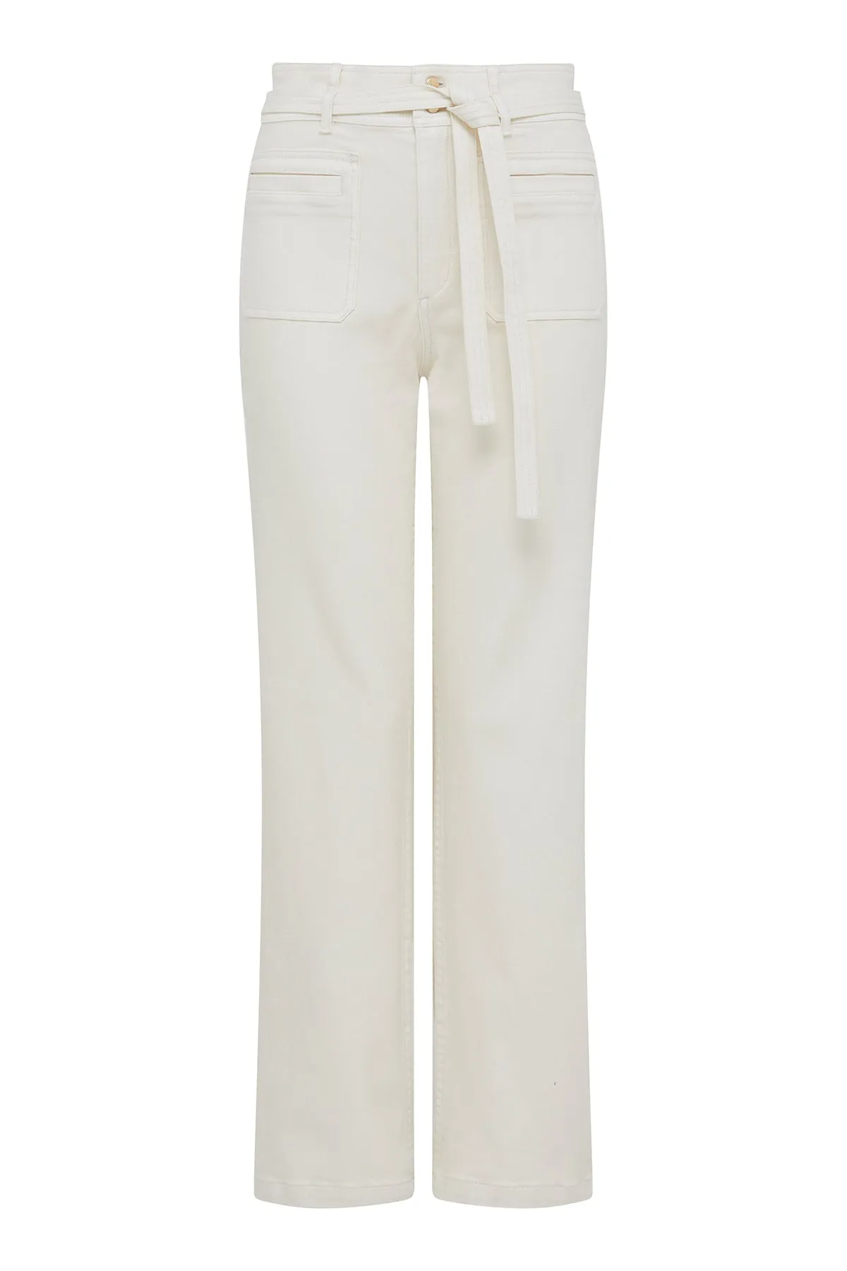 Harper Drill Pant - Ecru