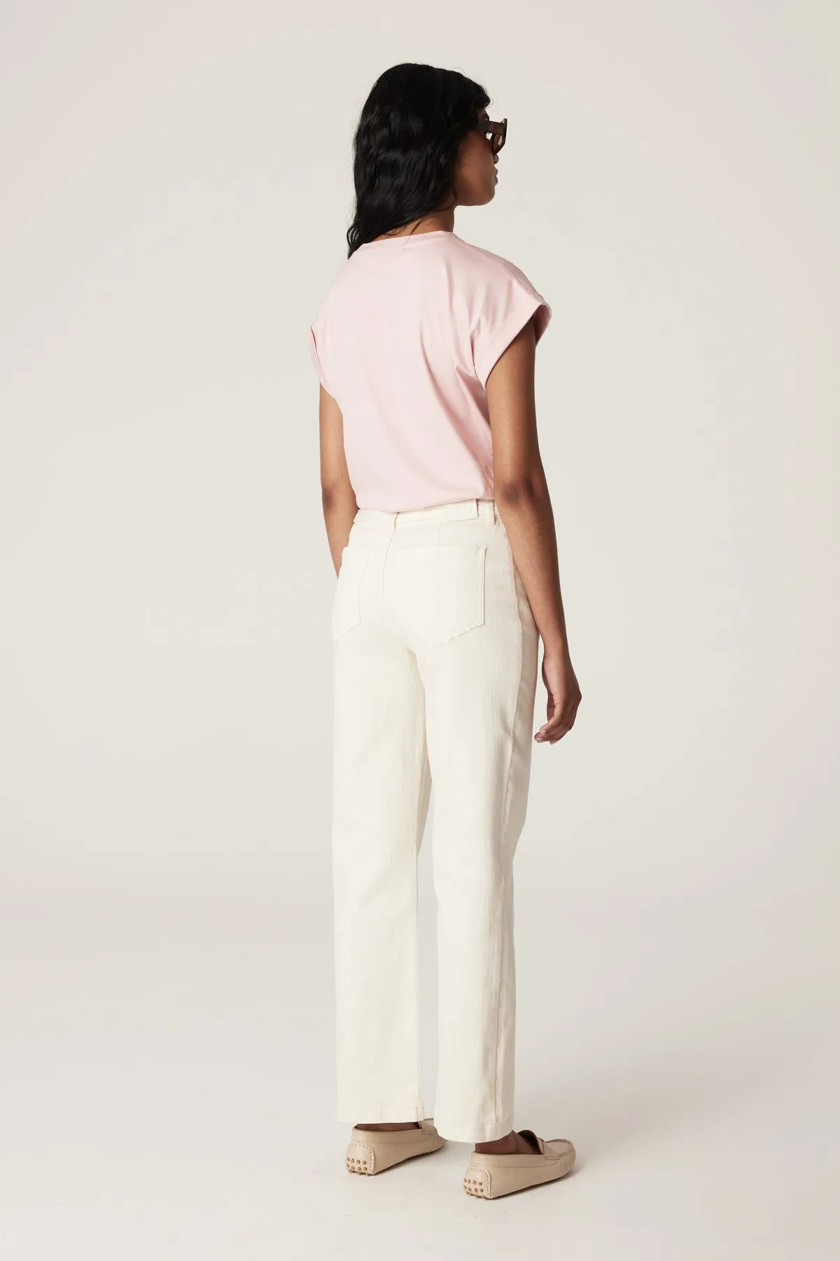 Harper Drill Pant - Ecru