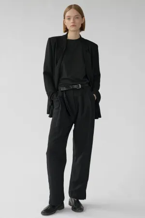 HARRY PANTS - BLACK - SILK/LINEN