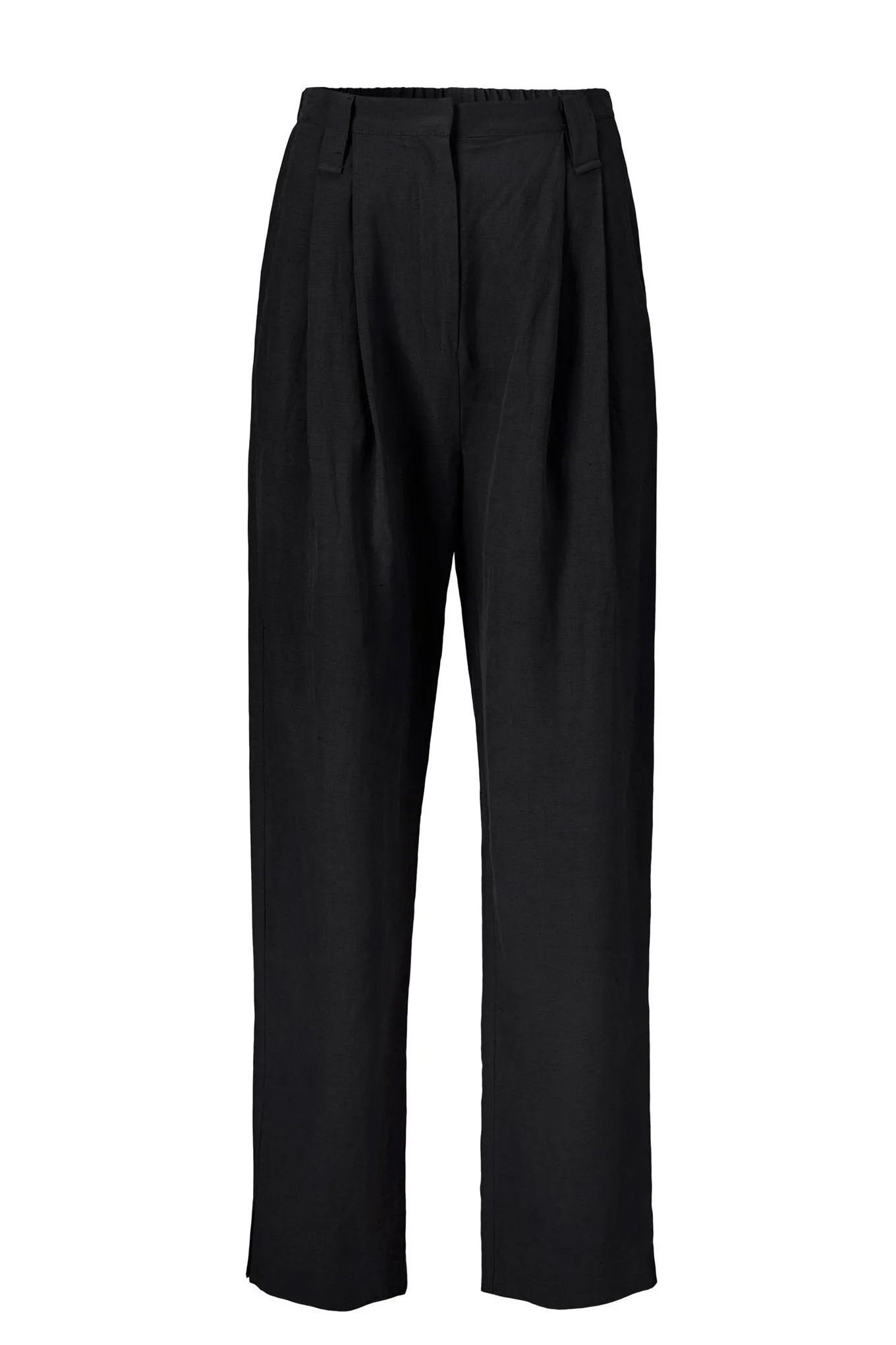 HARRY PANTS - BLACK - SILK/LINEN