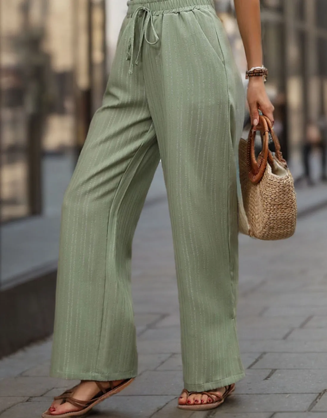 High Waist Wide Leg Pants