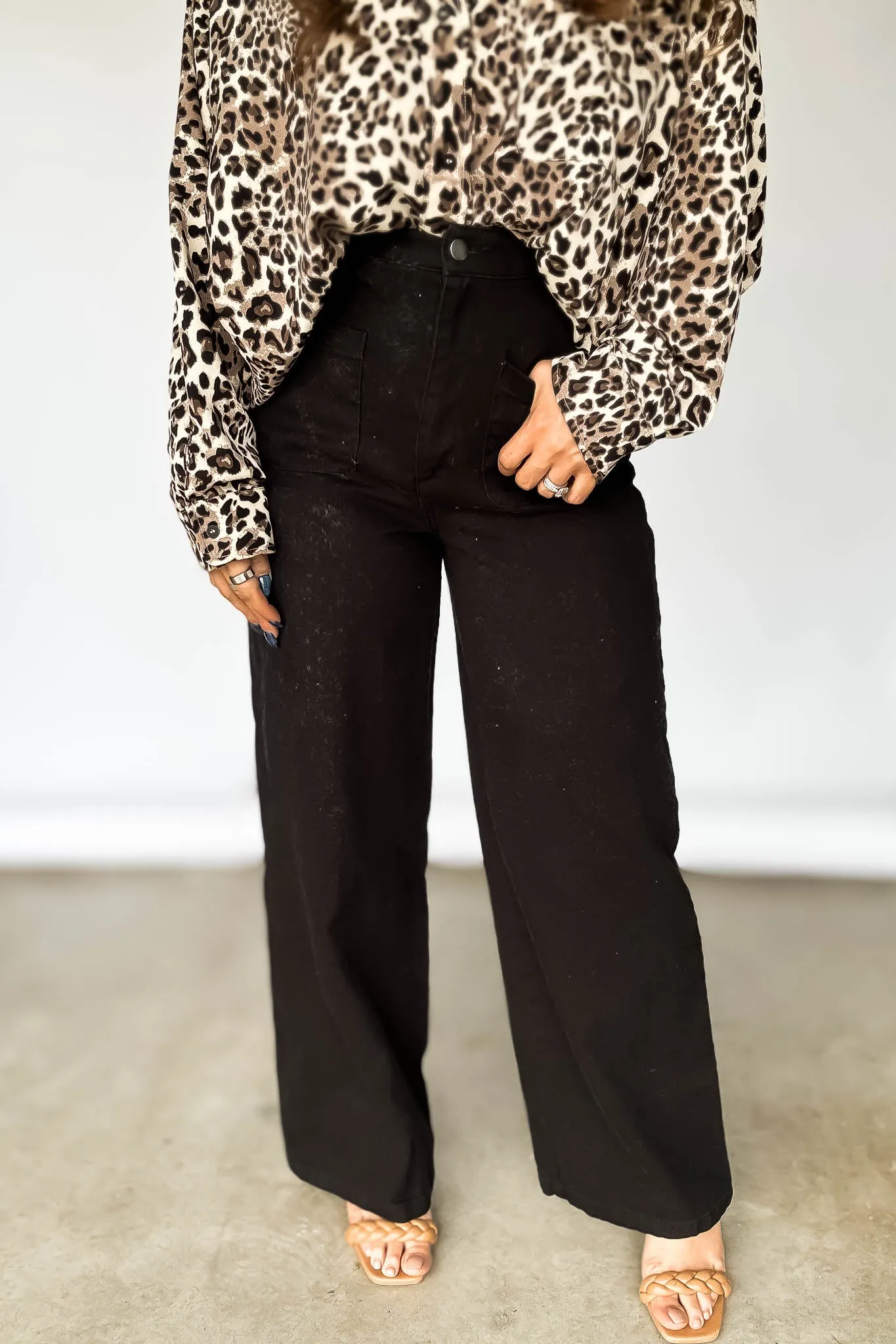 High-Waist Wide-Leg Pants