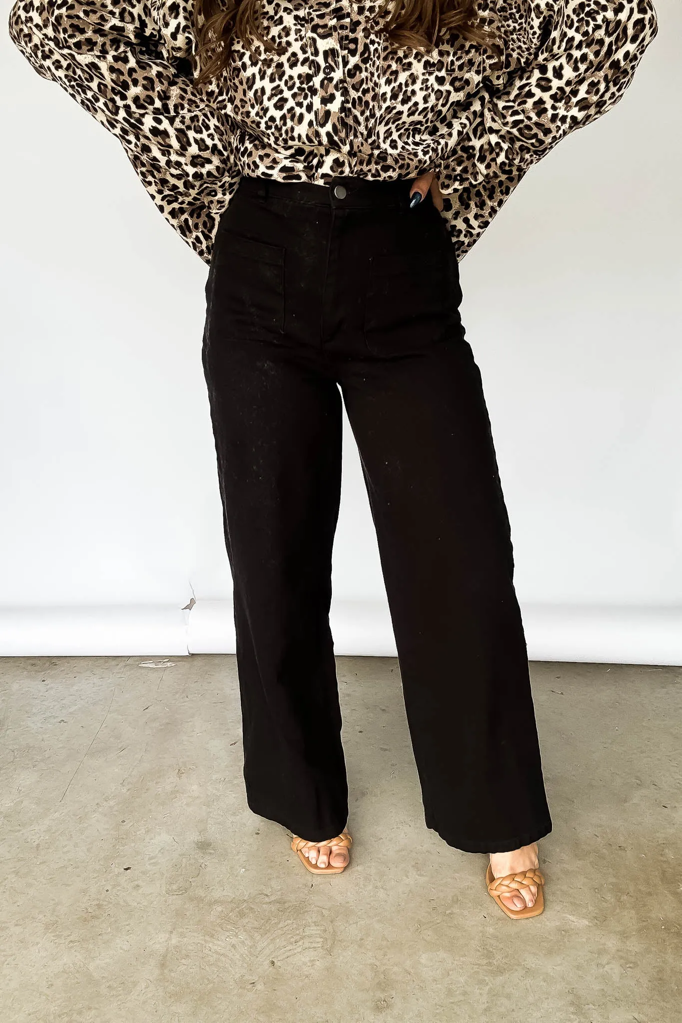 High-Waist Wide-Leg Pants