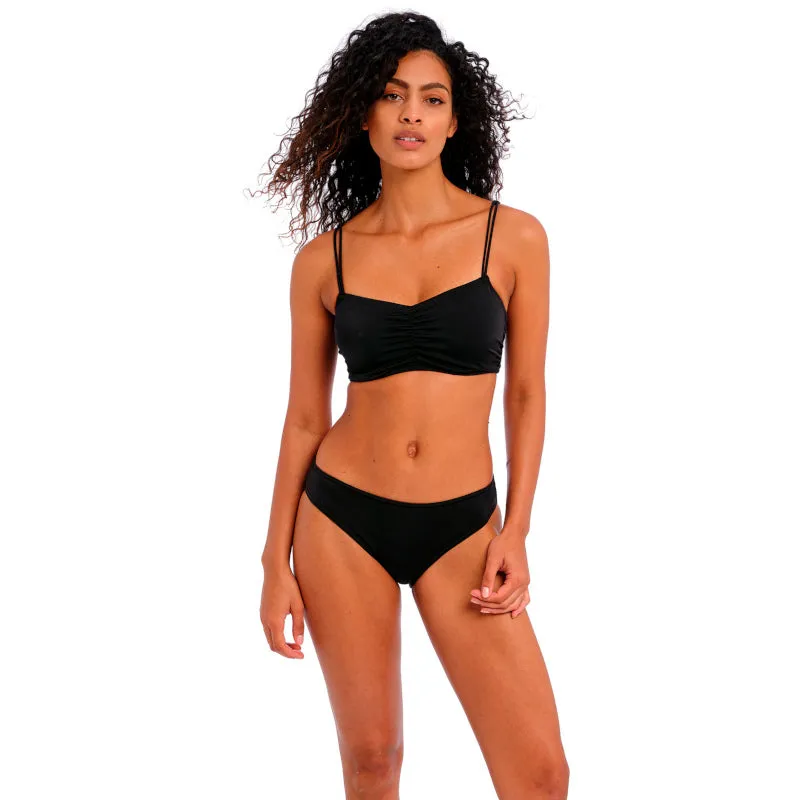 Jewel Cove Bralette Bikini Top Plain Black - Freya Swim