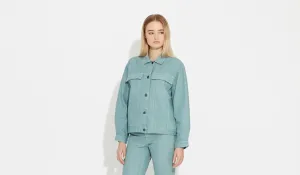 Karin | Chinois-Green - Oversized Denim Jacket