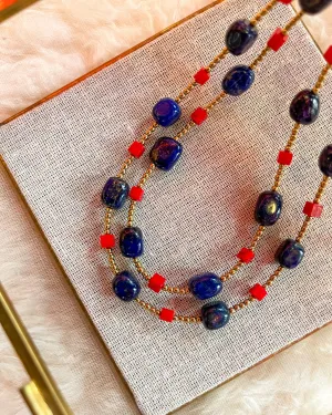 Lapis Coral Necklace