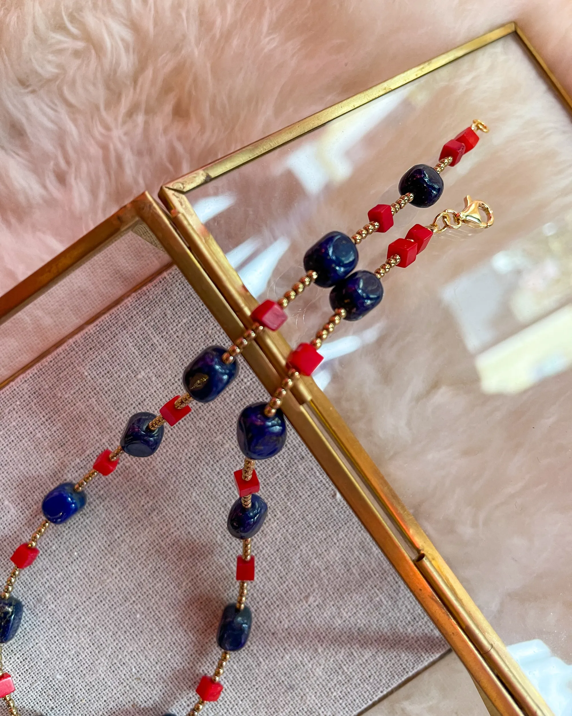 Lapis Coral Necklace