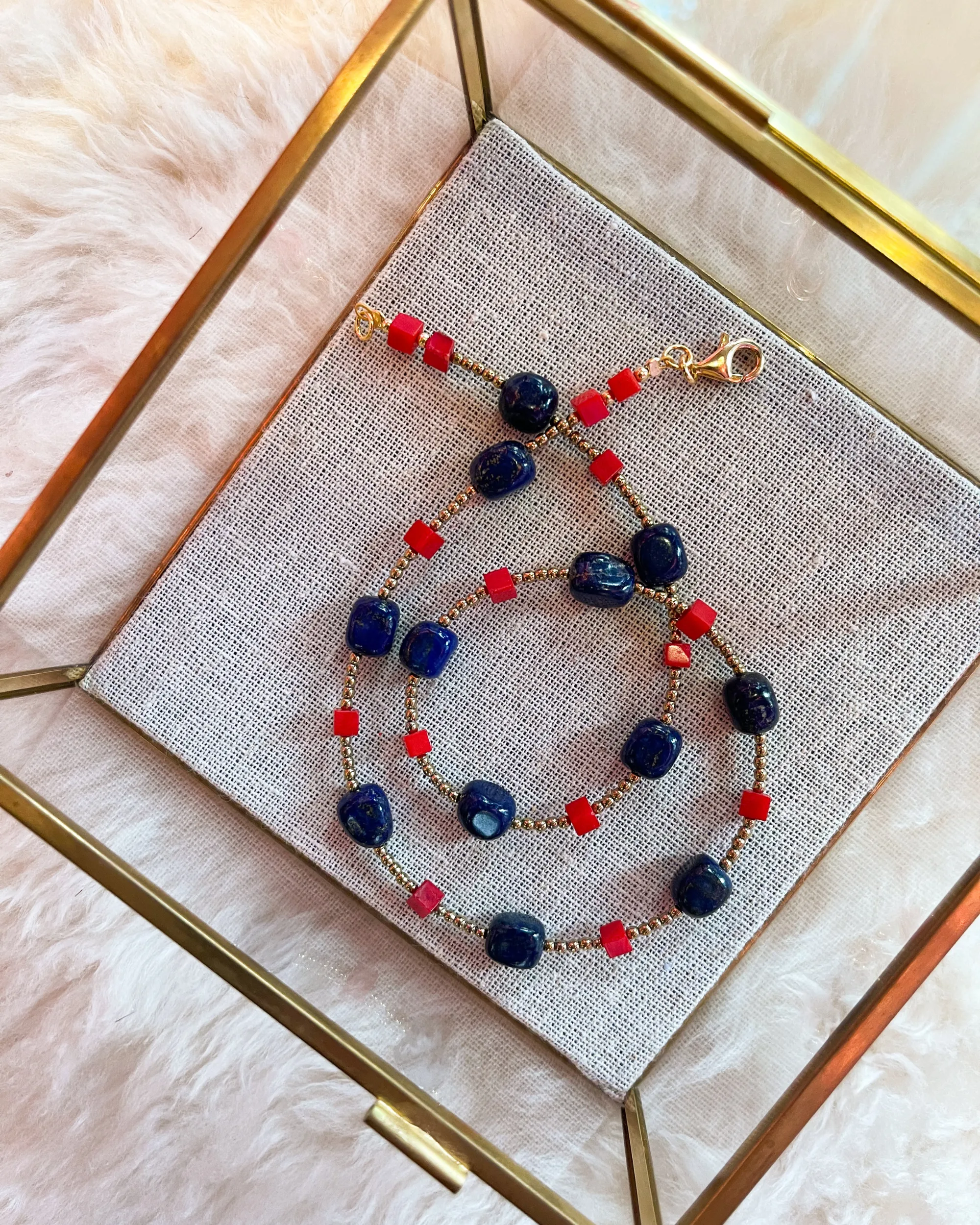 Lapis Coral Necklace