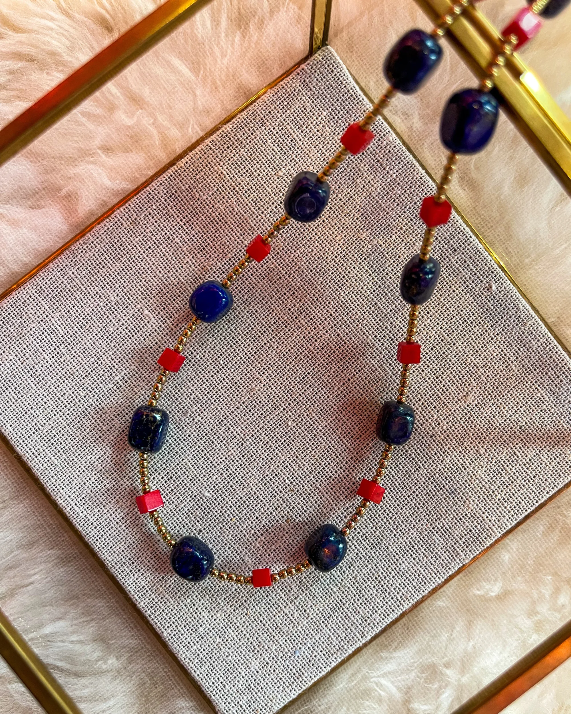 Lapis Coral Necklace