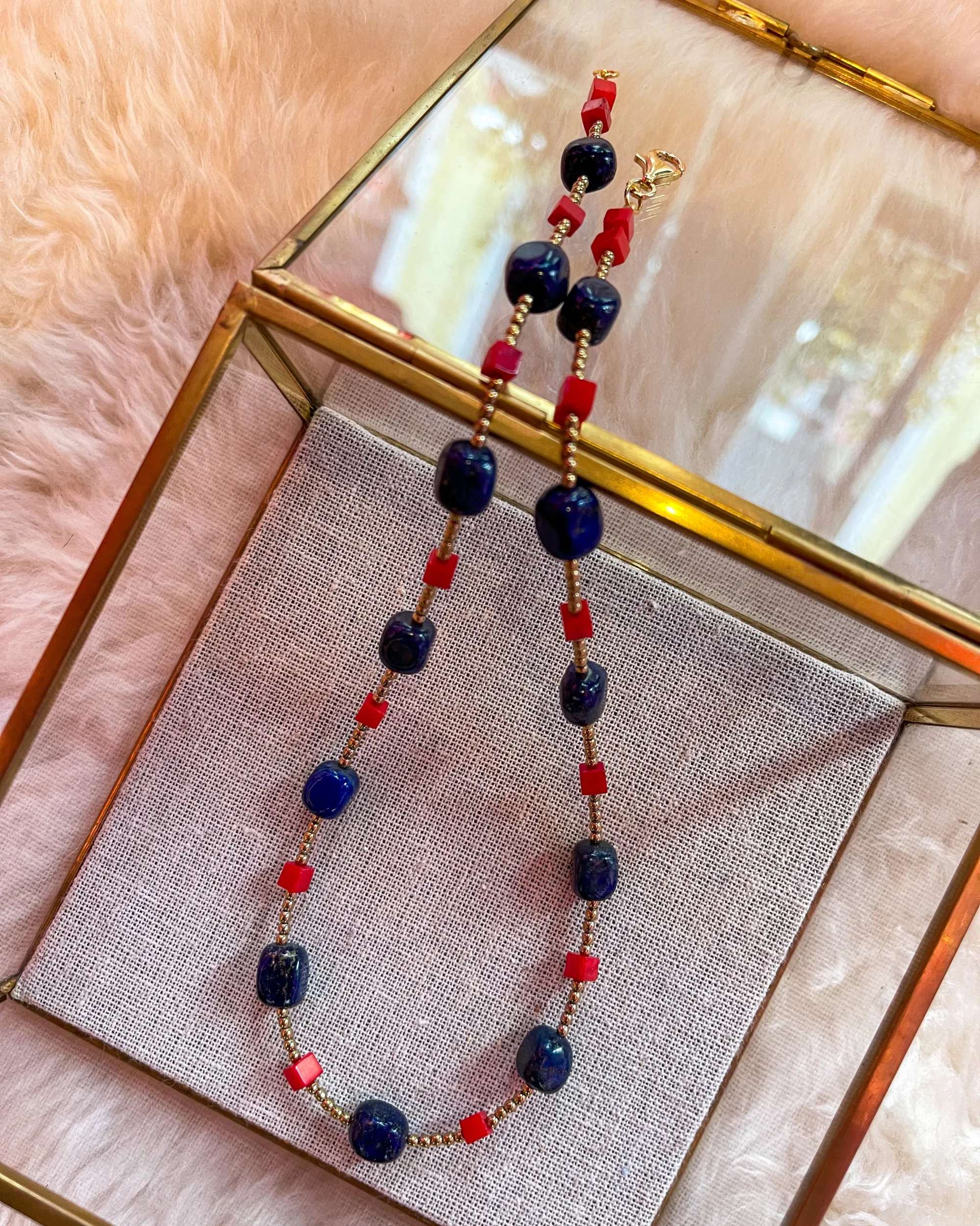 Lapis Coral Necklace