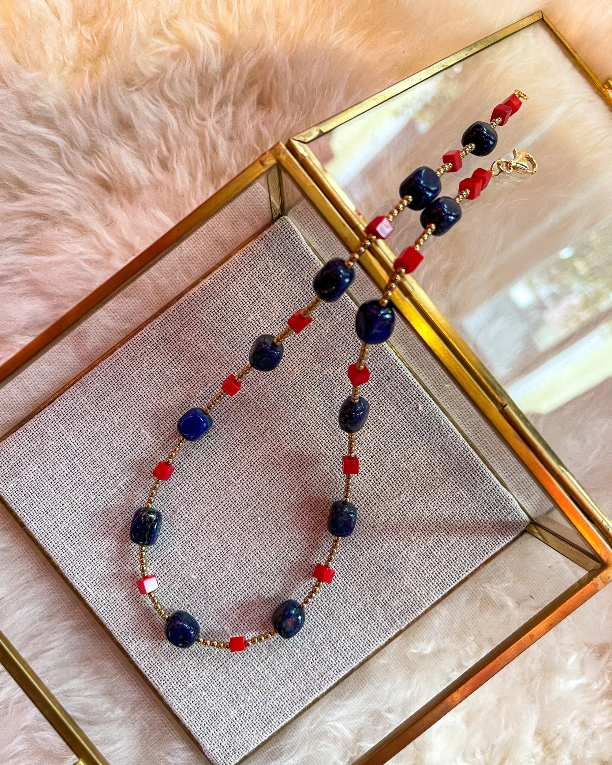 Lapis Coral Necklace