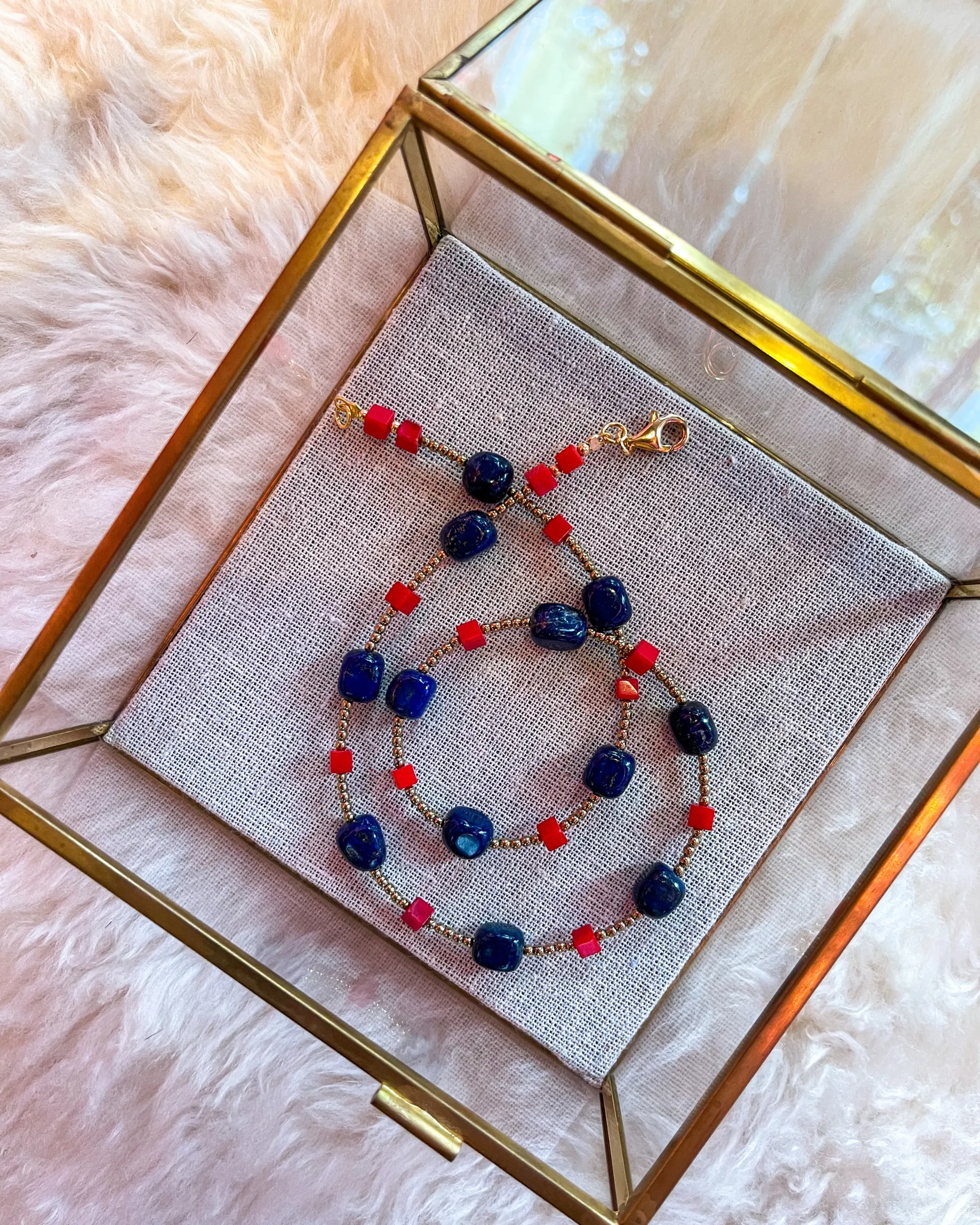 Lapis Coral Necklace