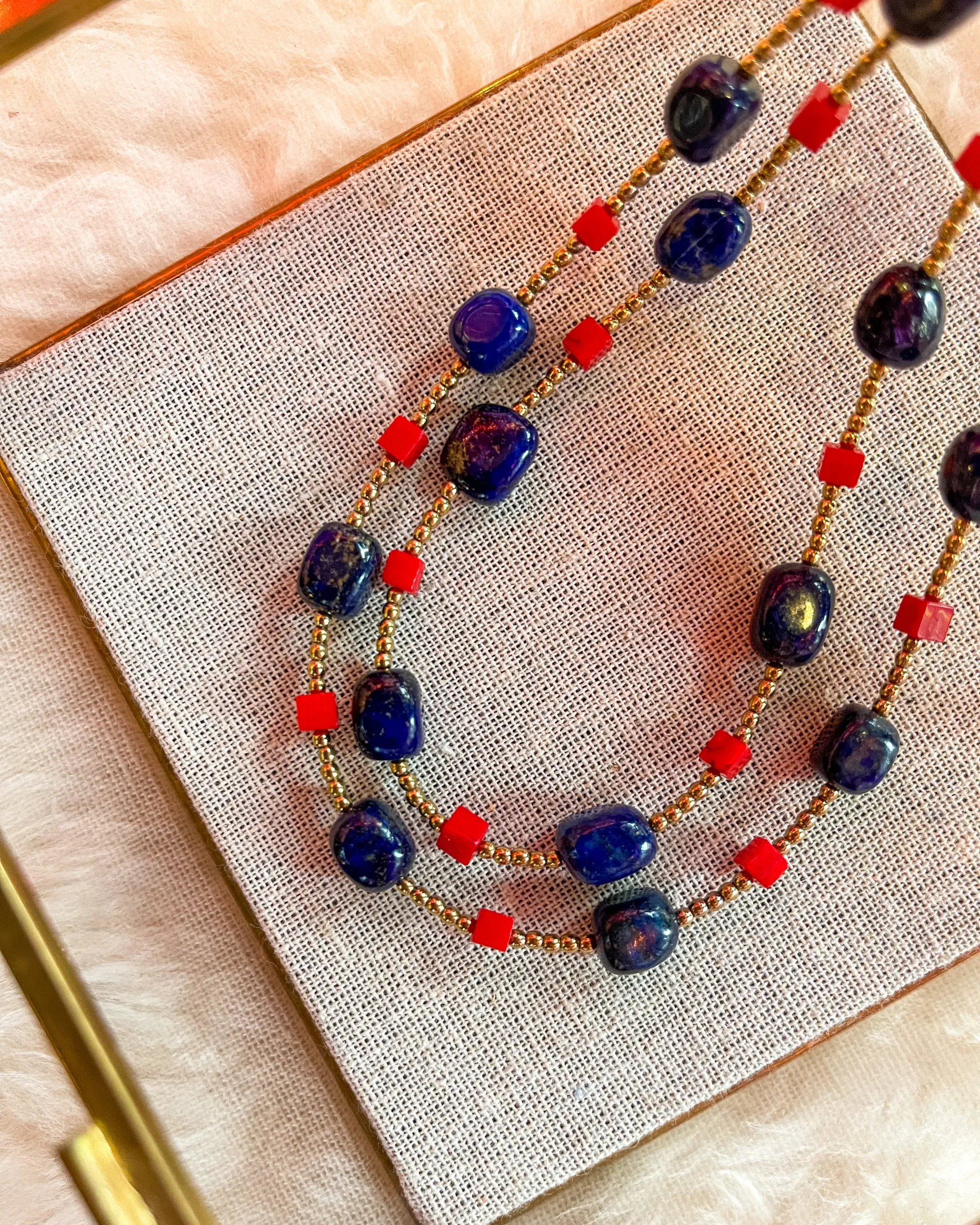 Lapis Coral Necklace