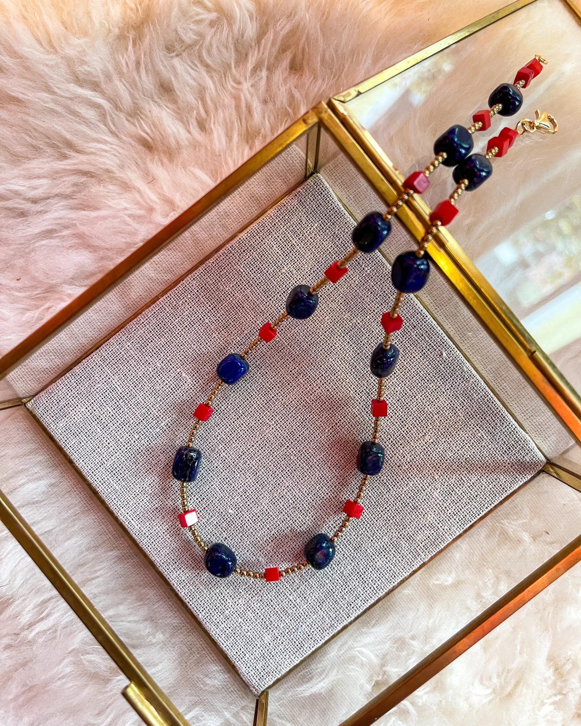 Lapis Coral Necklace