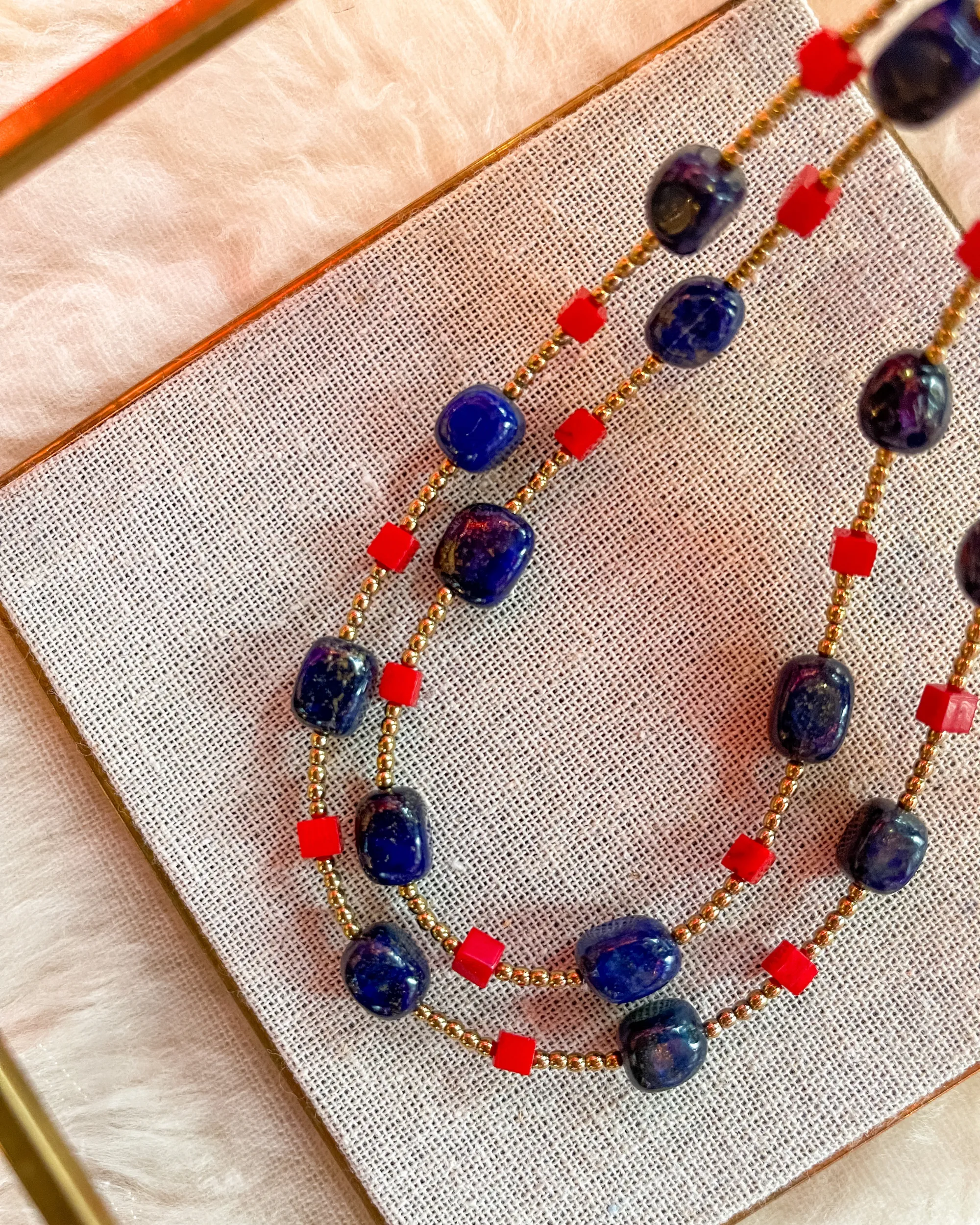 Lapis Coral Necklace