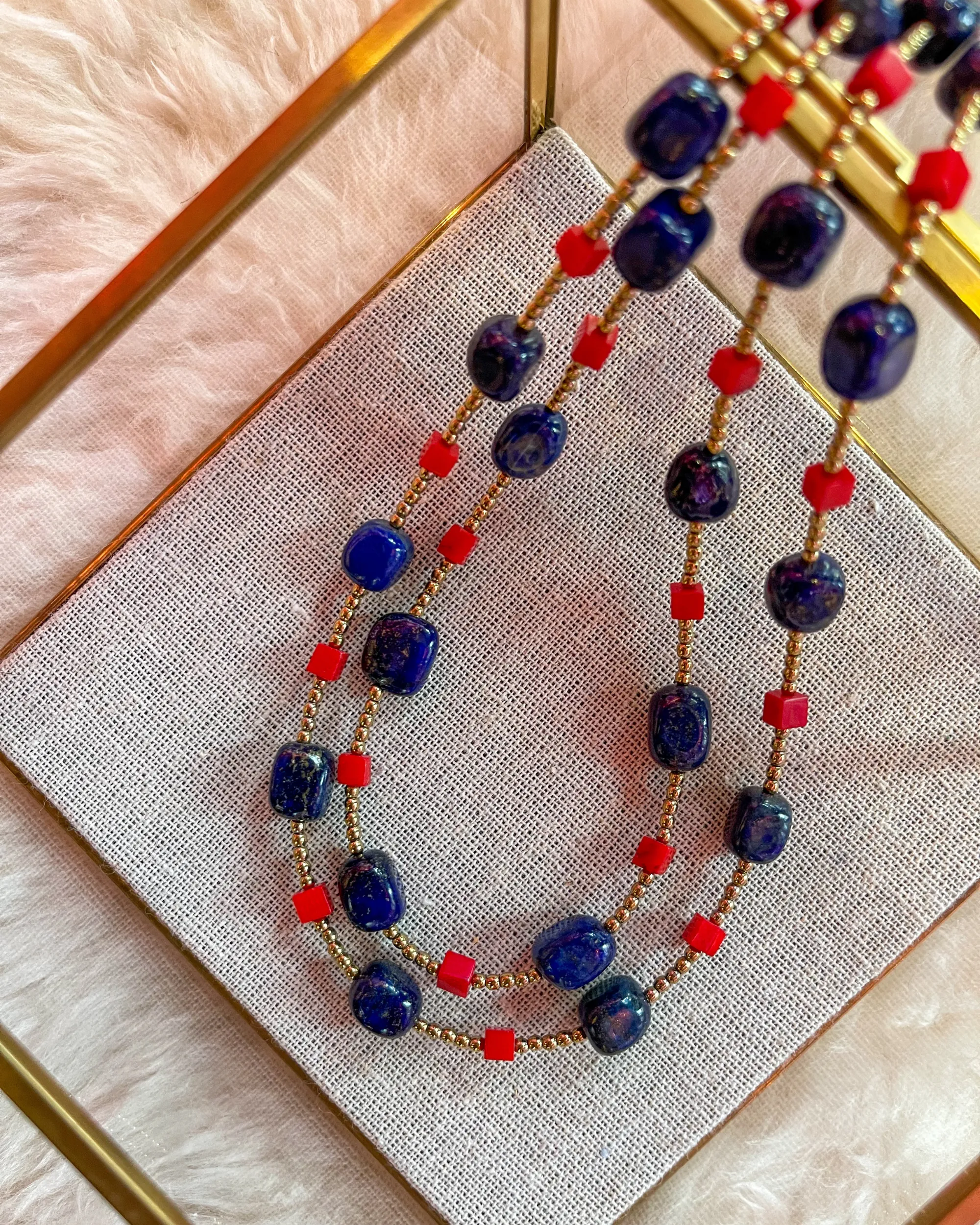 Lapis Coral Necklace