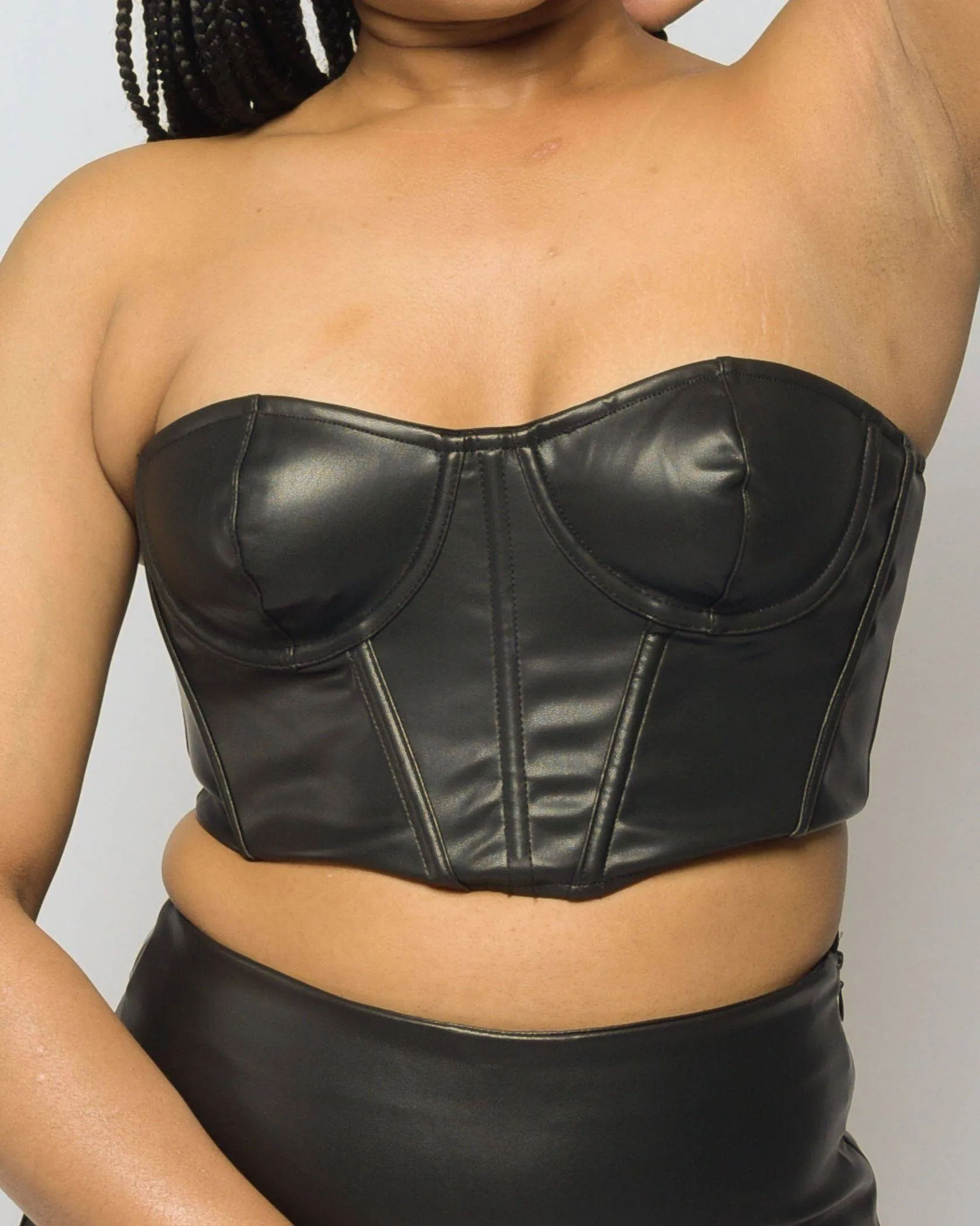 Leatherette two piece set