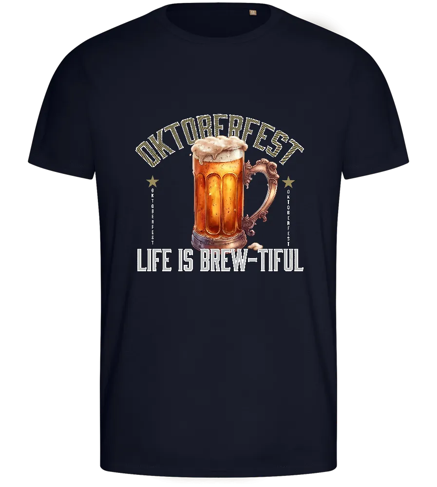 Life is Brew-tiful Design - Basic men's fitted t-shirt