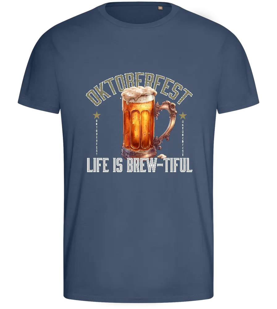 Life is Brew-tiful Design - Basic men's fitted t-shirt