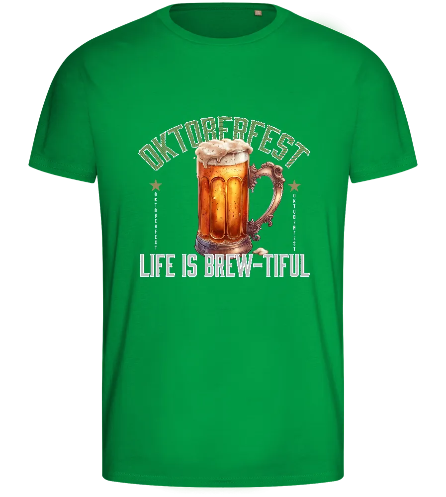 Life is Brew-tiful Design - Basic men's fitted t-shirt