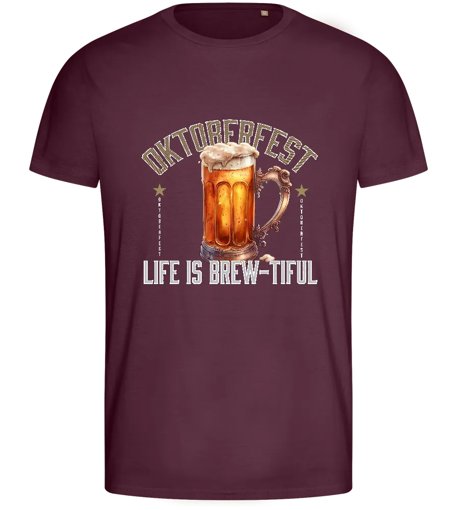 Life is Brew-tiful Design - Basic men's fitted t-shirt